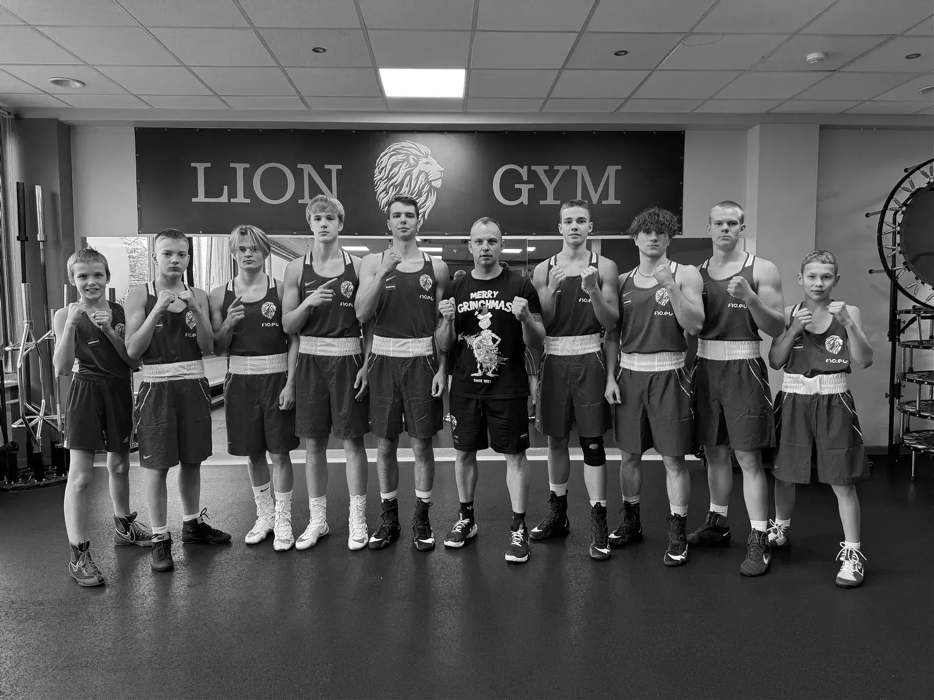 Professional boxing gym training